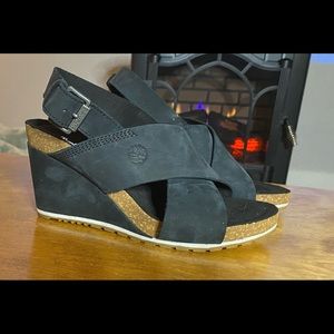 Timberland Suede Wedge Sandals